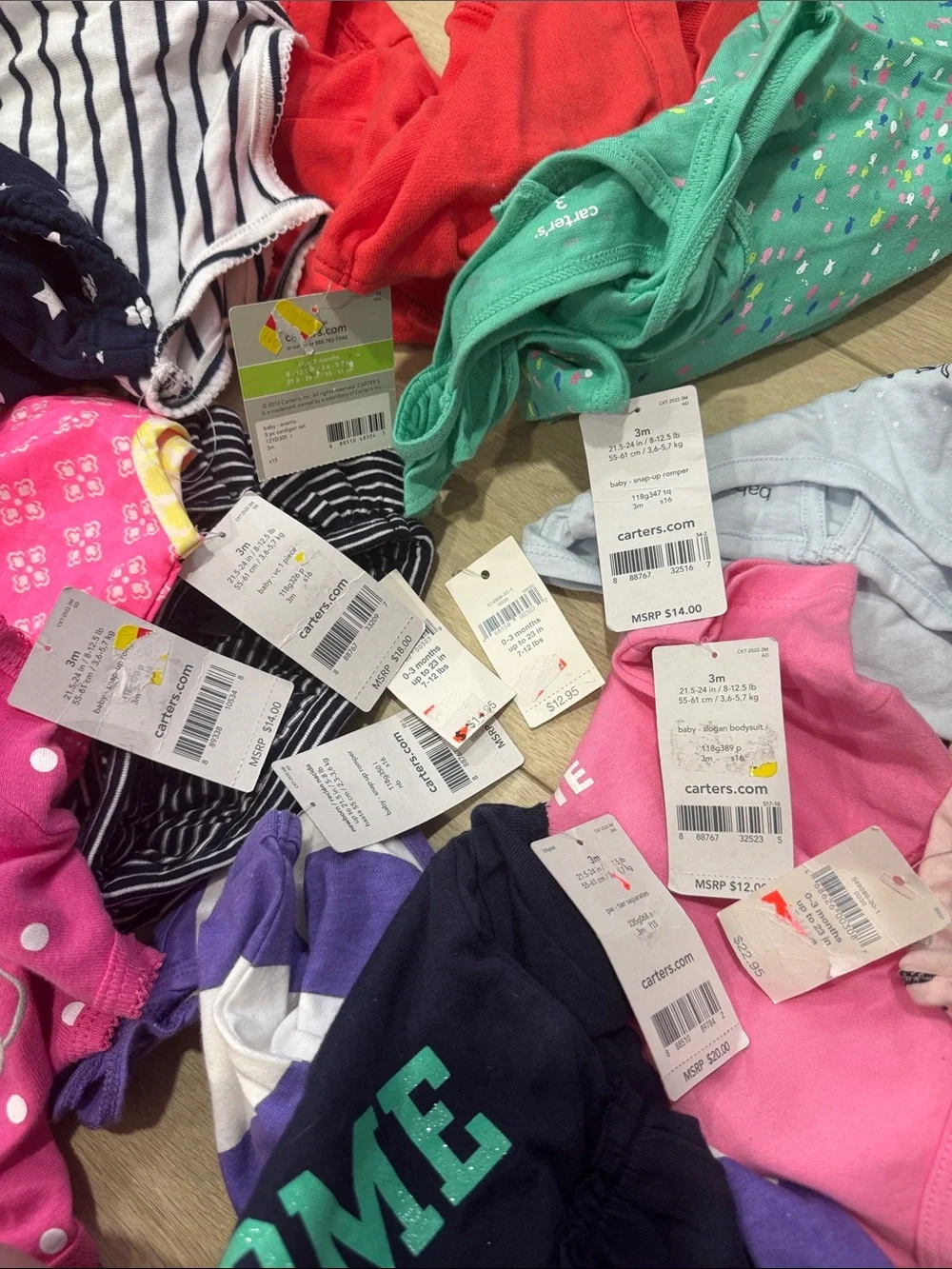 BNWT Carter’s baby girl summer haul nb-3 month
